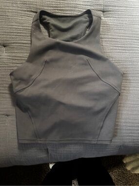 lululemon athletica Black High-Neck Crop Tank